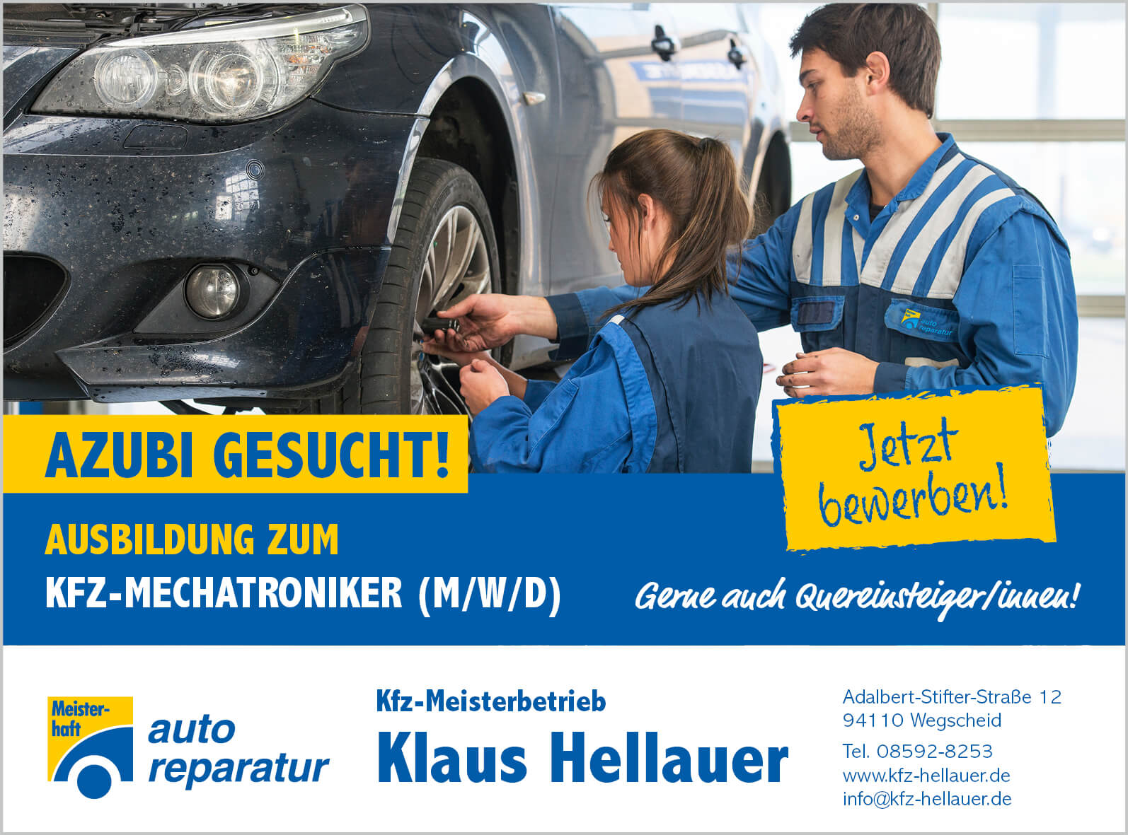 Kfz Klaus Hellauer Wegscheid Meisterhaft KFZ Werkstatt Auto 